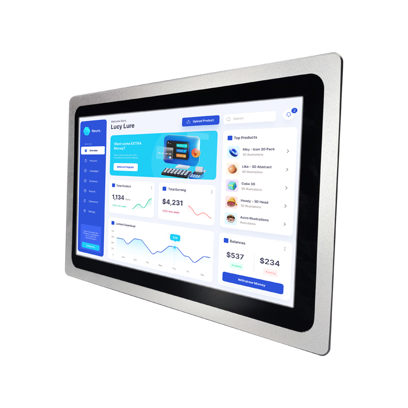 256G Windows embedded all in one industrial pcs