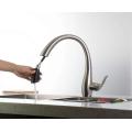 Contemporary chrome plating flexible hose faucets for kitchen