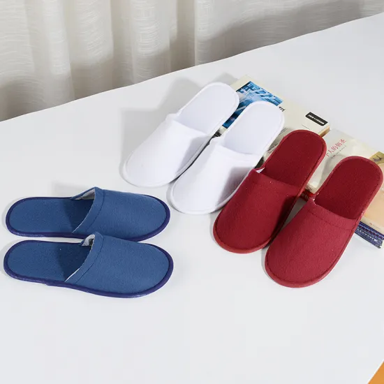 1 Pair Cloth Slippers Hotel Beauty Salon Home Wedding Disposable Slippers Pull Solid Women Indoor Shoes Classic Fashion Loafer