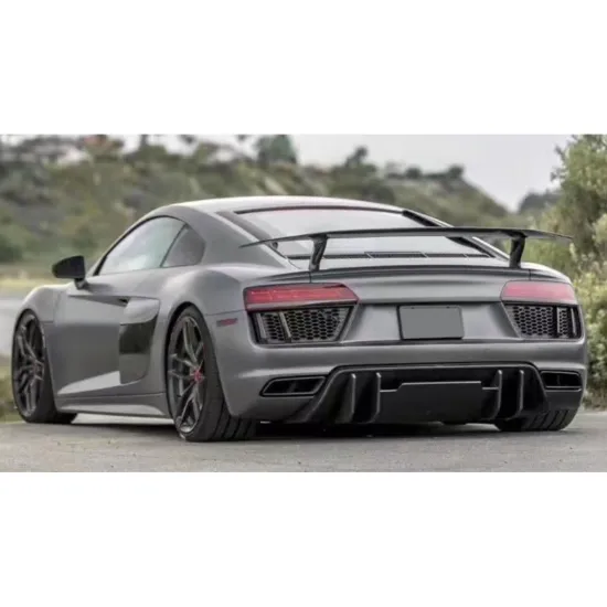 High Quality Carbon Fiber Body Kit for Audi R8 2016-2017 V Style Front Lip and Rear Deflector