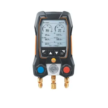 Testo 550s Digital Manifold Kit with Temperature Probes, -14 to 870 psi - Brand New in Stock