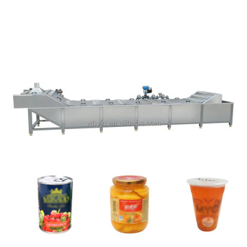 Continuous Bottle Can Cup Pasteurization Machine - Water Bath Tunnel Pasteurizer for Milk, Yogurt, Juice, and Fruit