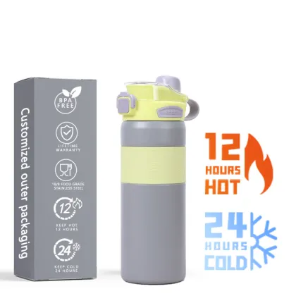 One-Click Elastic Cover Thermos Cup