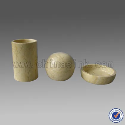 Bathroom Stone Tooth Brushing Cup & Soap Dish