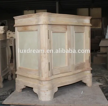 Solid wood antique 60" bathroom vanity prefab homes & renovation homes