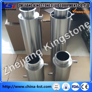 Stainless Steel Sanitary Tri clamp spool with closed jacketed use for Extractor