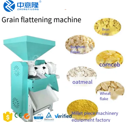 Oats Corn Soybean Flaking and Crushing Machine