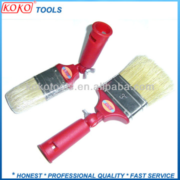 Adjustable plastic handle bristle angle paint brush
