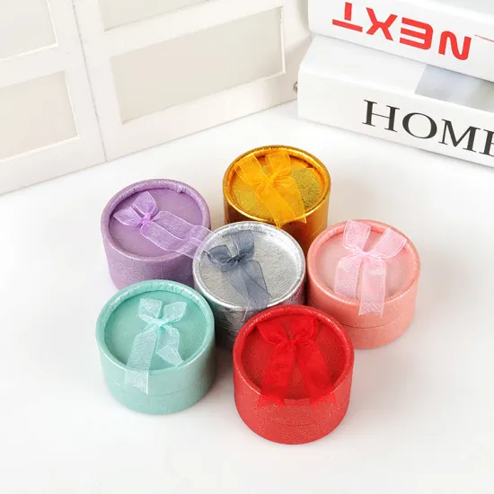 Round jewelry box jewelry ring packaging box