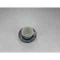 ceramic coffee cup with tray