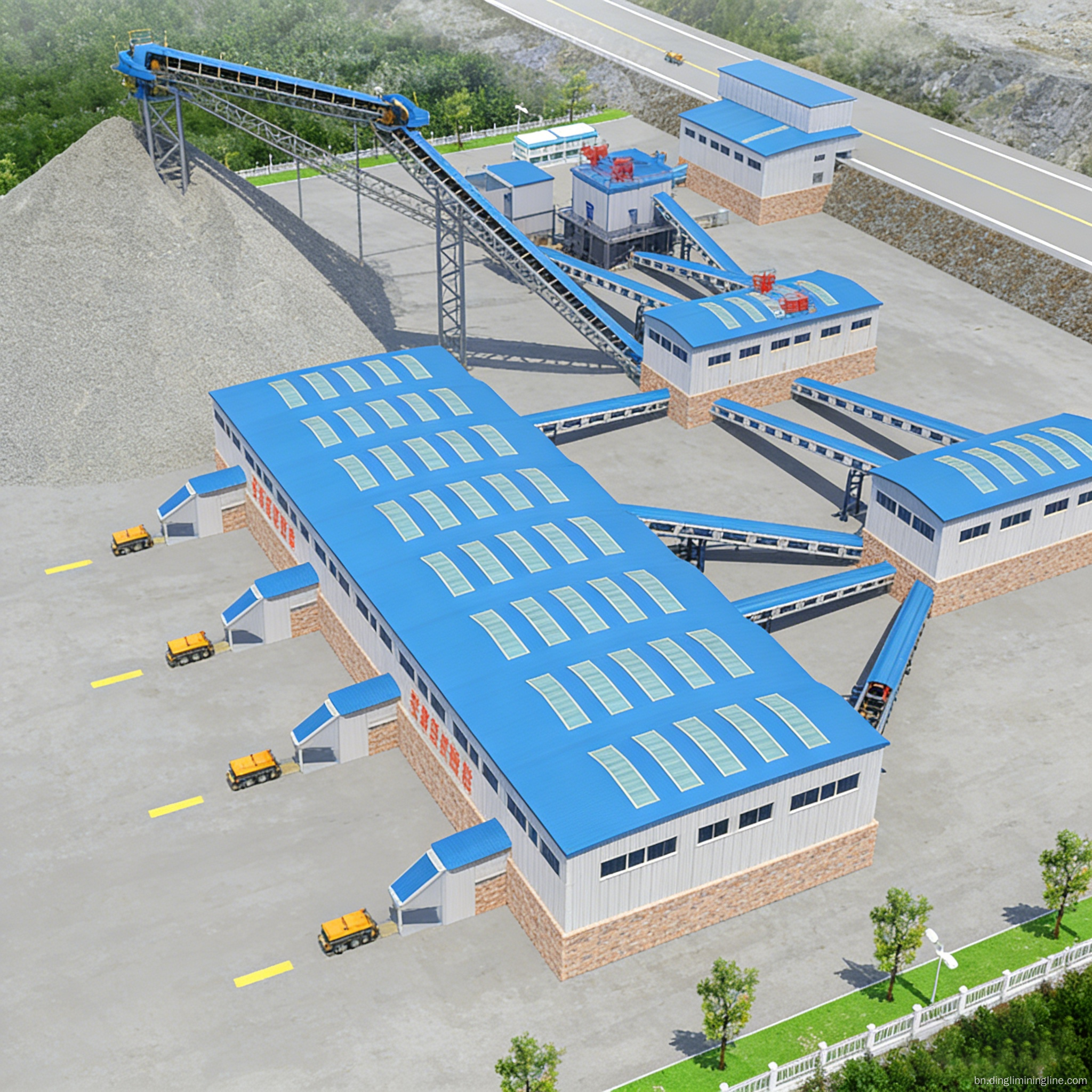 3000 TPH চুনাপাথর নিষ্পেষণ এবং স্ক্রীনিং সিস্টেম