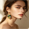 Elegant Simple Flower Circular Earrings