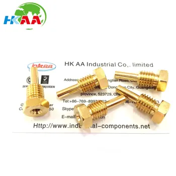 OEM custom service High precision cnc machined brass hex head probe
