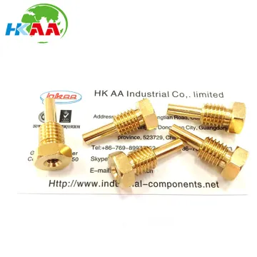 OEM custom service High precision cnc machined brass hex head probe