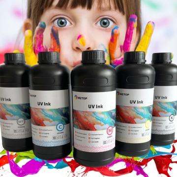 EPSON XP600 I3200 TX800 UV प्रिंटर के लिए UV इंक 1000ml
