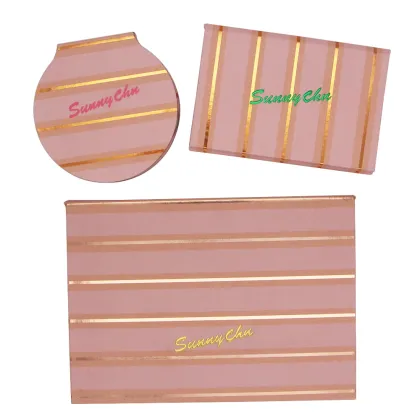 Empty makeup magnetic palette flower shape