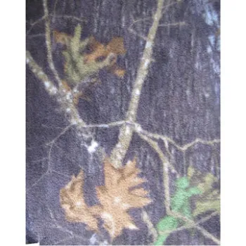 Fleece fabric, 100% polyester, brushed, 370gsm, printed, available in various weights