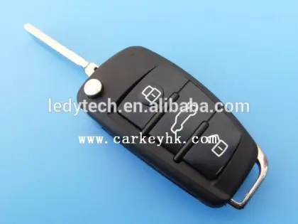 Sales Promotion 3 buttons A6L flip remote key shell remote key cases blank