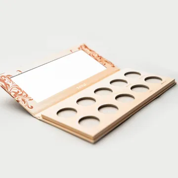 10 Color Kraft Cosmetics Paper Eyeshadow Palette Box