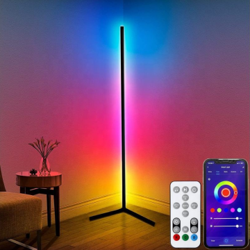 High Quality LED 20W Metal Standing Light with APP Control RGB Rainbow Decor Floor Lamp