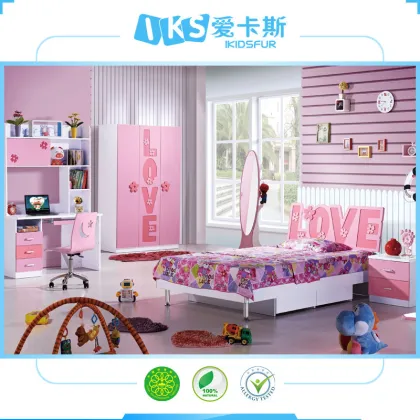 Fashion House Baby Furniture Children furniture with bed wardrobe 8105#