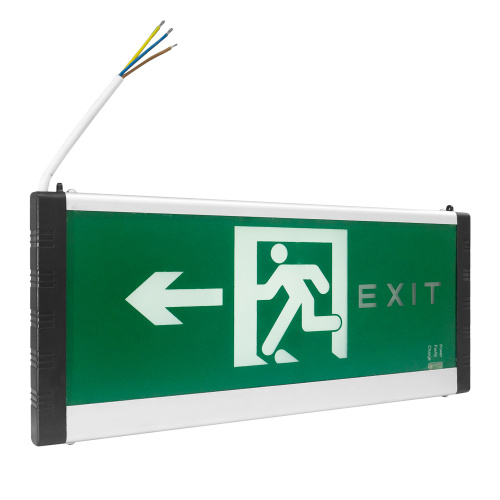Rechargeable Fire Exit Sign with Emergency Light