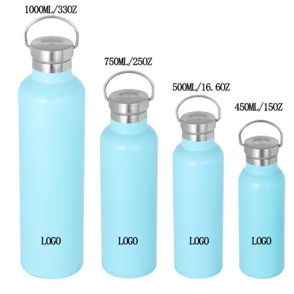 Double Wall Vacuum Insulated Stainless Steel Water Bottle & Sports Flask