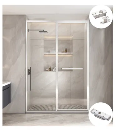 Extremely Narrow Door Frame Soft Close Glass Pivot