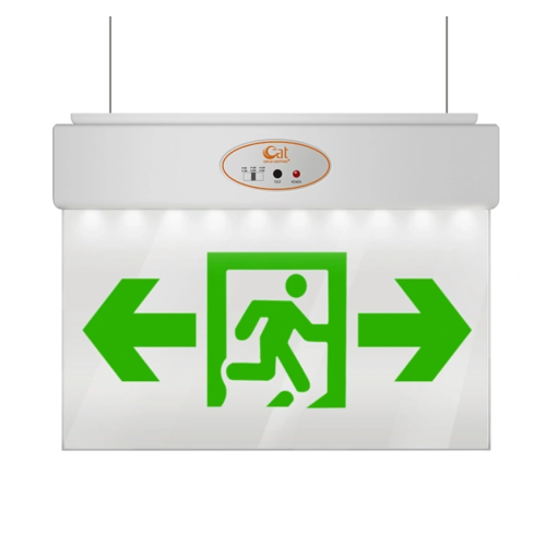 Ceiling mounted ABS exit sign for hotels