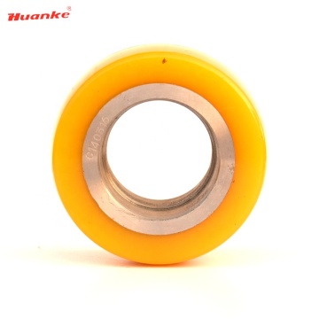 PU Wheelbarrow Wheel 90x48mm for Liftstar Electric Forklift - 6204 Bearing