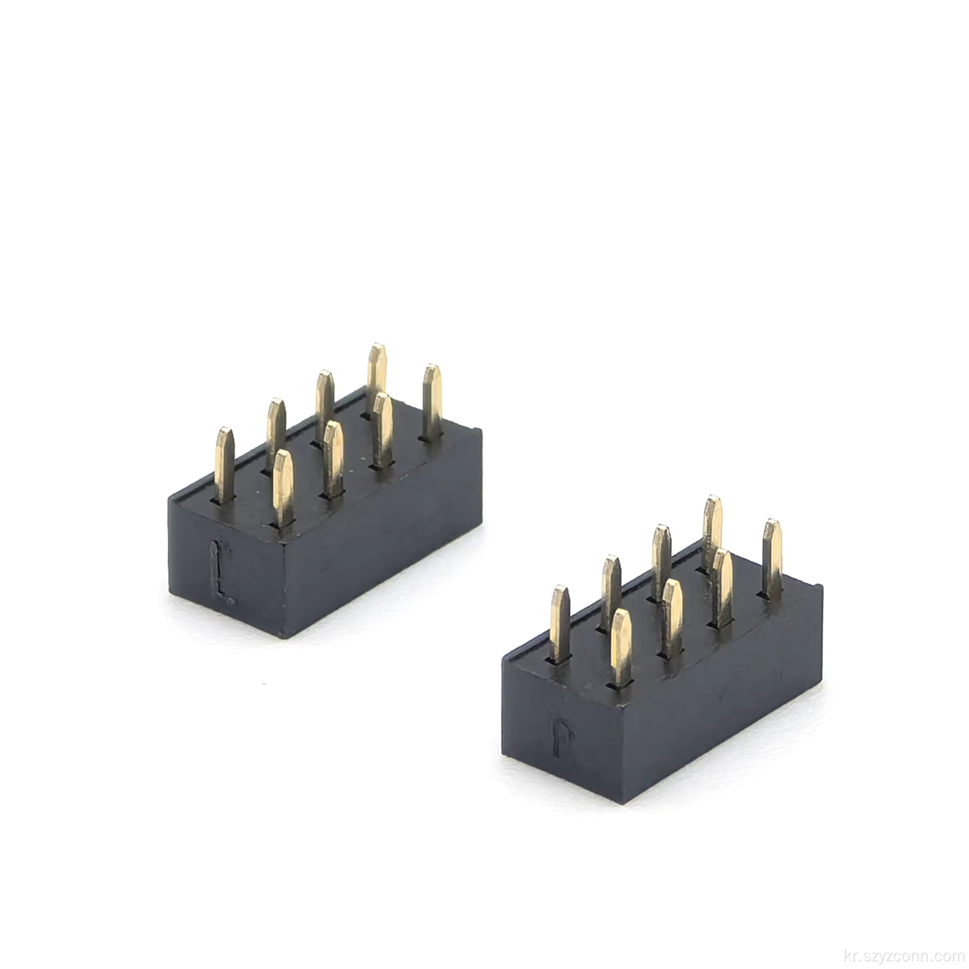 2.54mm 암 헤더 듀얼 행 똑바로