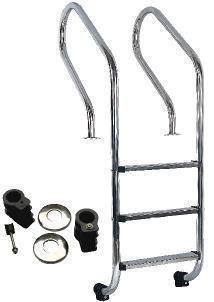 SSS304 handrail ladder swimming pool ladder stainless steel 3 steps pool ladder