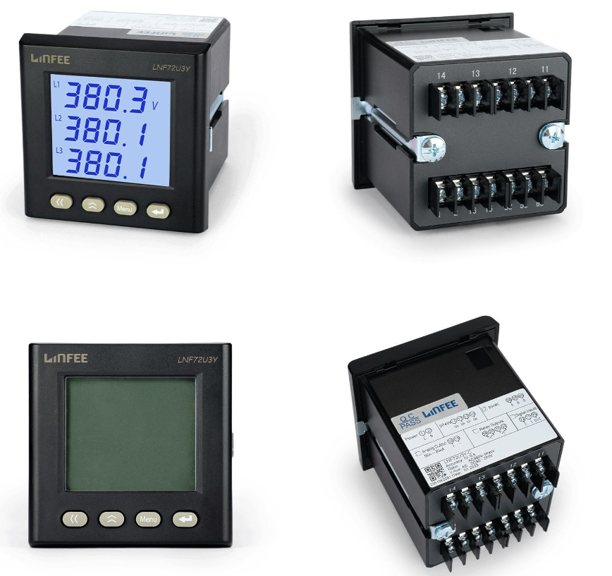 3 phase LCD display power meter