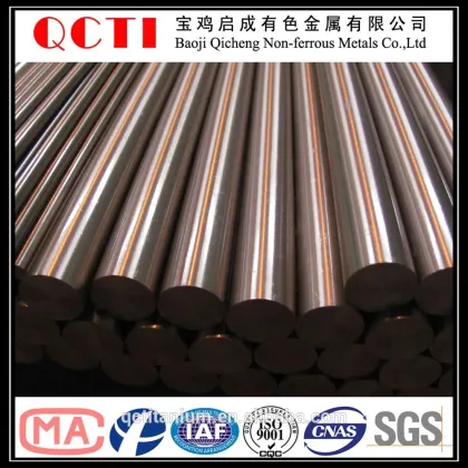 large medical titanium rods in stock for customing spine implants