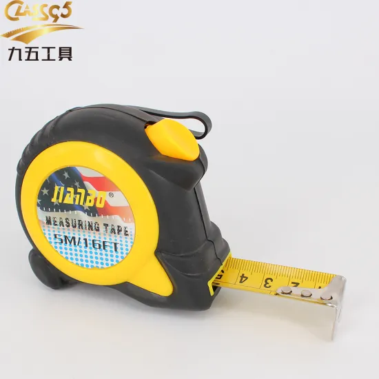 co-molded Rubber Coated auto lock Steel Measuring Tape