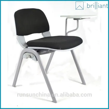 3069A Top grade used conference chair ,Export thick training chair with tablet arm