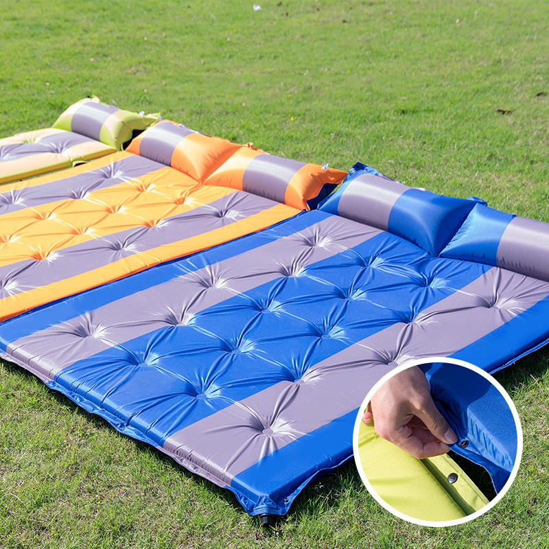 Single Inflatable Camping Pvc Sleeping Air Bed Mattress