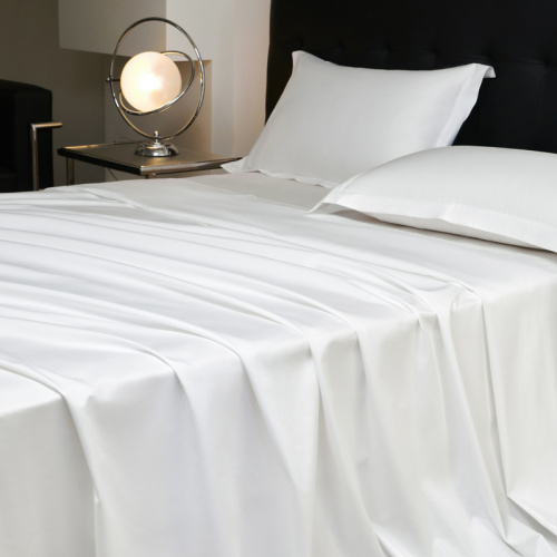 Drap de lit en coton de l'hôtel