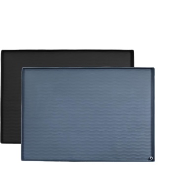 34 '' x 22 '' tappetino vassoio a goccia in silicone impermeabile - Protettore del mobile per lavello per cucina, bagno e hotel