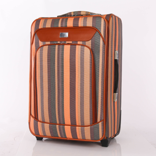 two wheels cheap stripe pattern trolley 24" bags