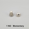 Push button Switch 8mm Momentary Metal Stainless Steel 1NO 3-220v waterproof Push-button switches