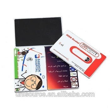 Pocket card size dental floss