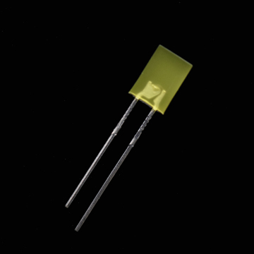 2 × 5 × 7mm kuning LED standar persegi panjang dioda pemancar cahaya