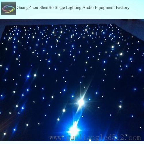 Blue and White LED Star Cloth Light Stage Background Christmas Decoration