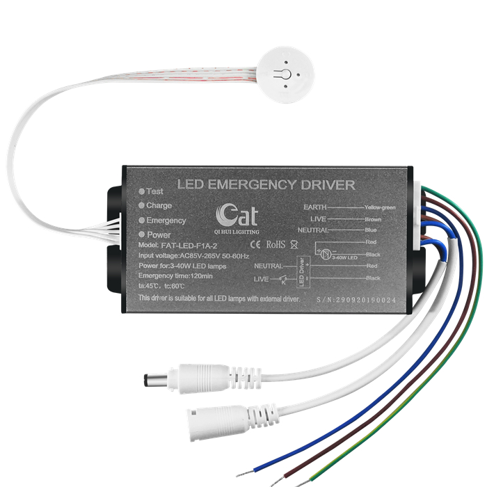 Conductor de emergencia de luz indicadora exterior para LED