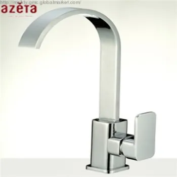 New Style Flat Brass Chrome Kitchen Tap
