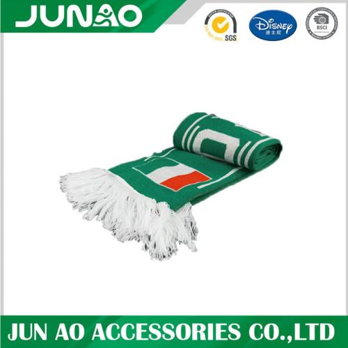 Acrylic Football Fan Murah Rajutan Scarf