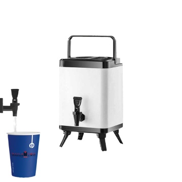 8L Heat Retaining Stainless Steel Milk Tea and Soup Warmer: Commercial Catering Equipment