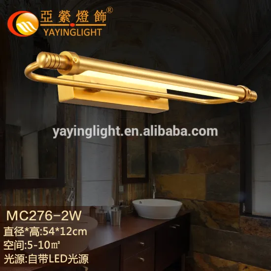 retro brass lighting fixture wall sconce for bathroom, corridor brass wall sconce lighting fixture for washing room