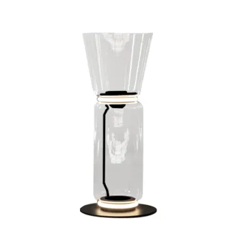 INSHINE Clear Round Bedside Table Lamps